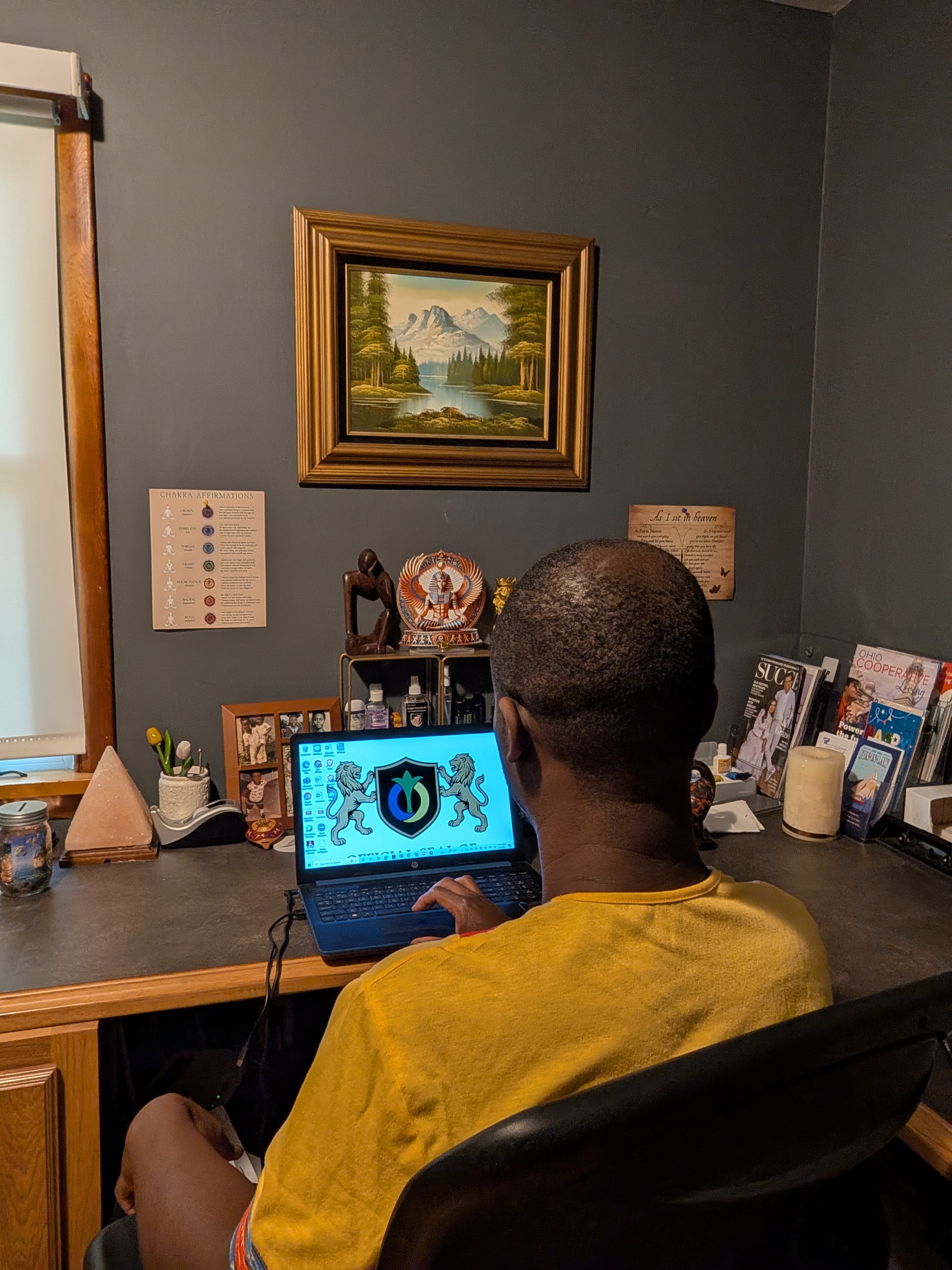 The founder at work building Kumaya World