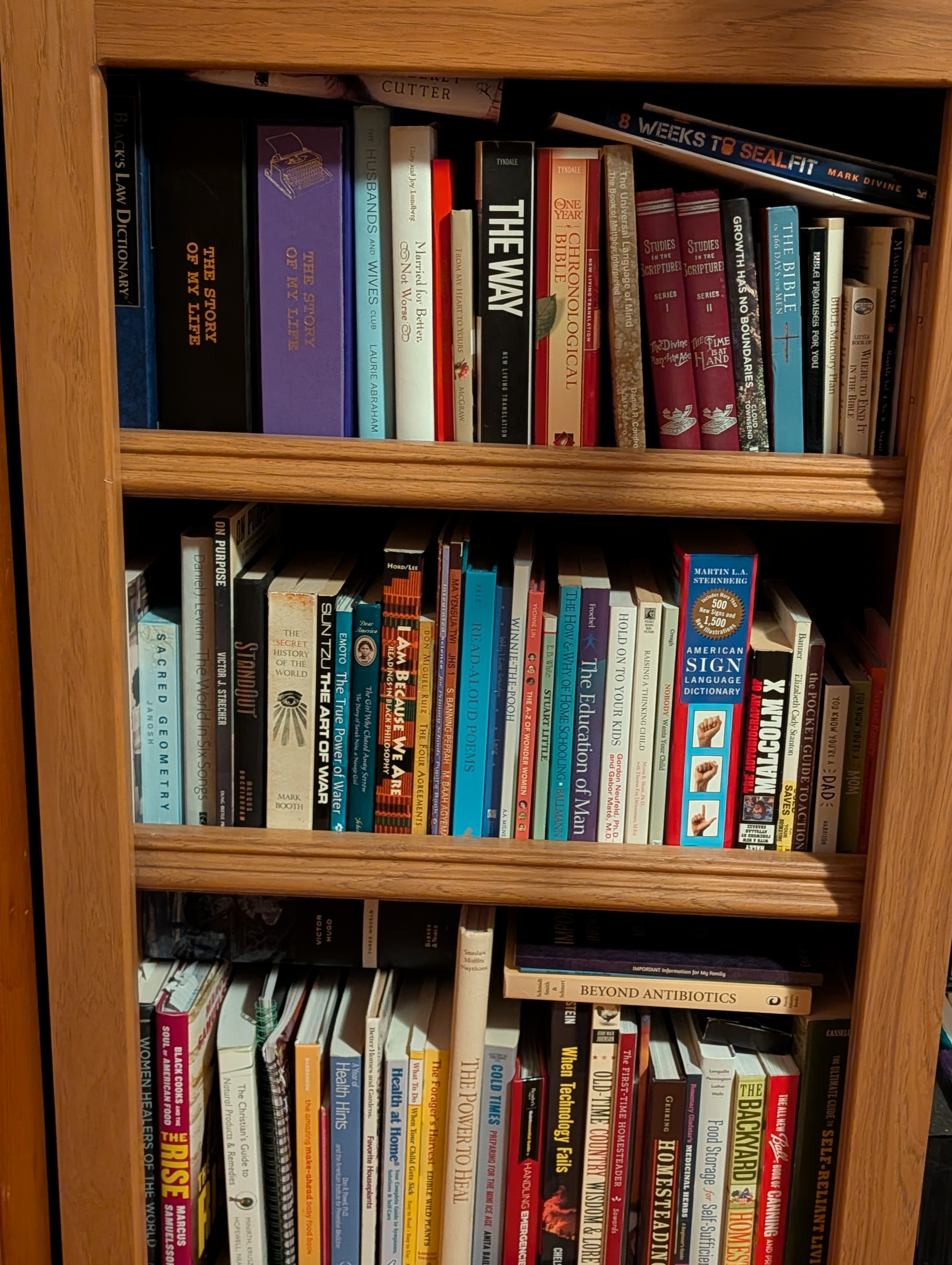 Books collected on the quest for truth