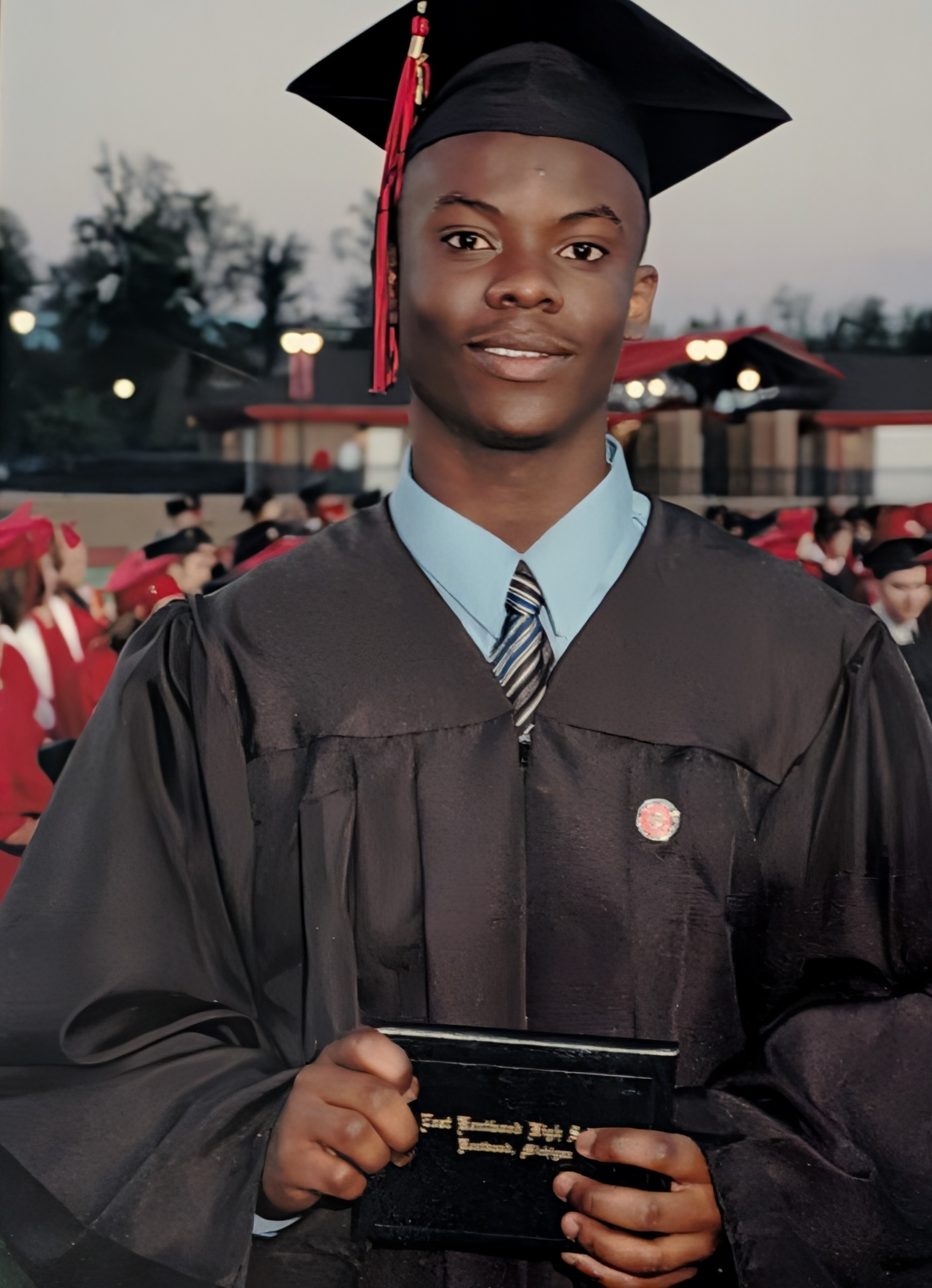 Yaw Nsiah at high school graduation